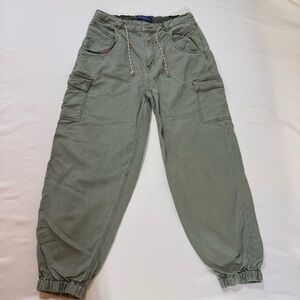 Scotch And Soda Pants Womens 28/30 Green The Stroll Utility Cargo Joggers